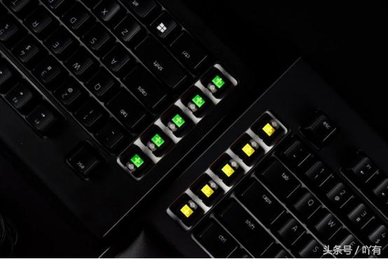 razer雷蛇黑寡妇蜘蛛v3竞技版黄轴,雷蛇黑寡妇v2幻彩黄轴