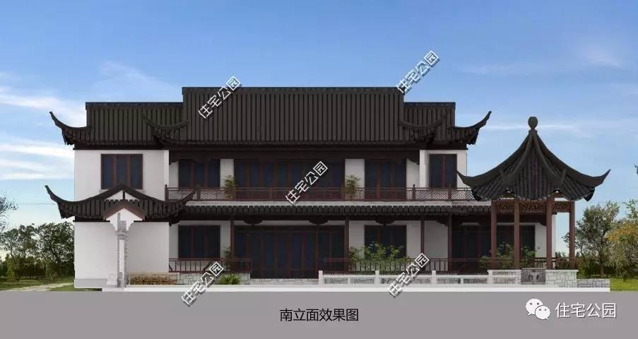 回老家盖中式别院,回老家盖个现代风别墅