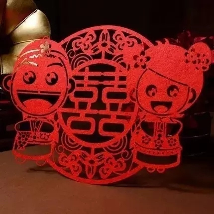 结婚喜字什么时候贴最好,女方结婚喜字什么时候贴