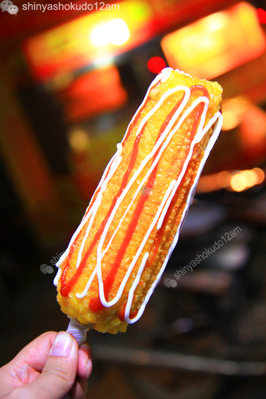 街头小吃玉米芝士,脆皮玉米香肠家常做法