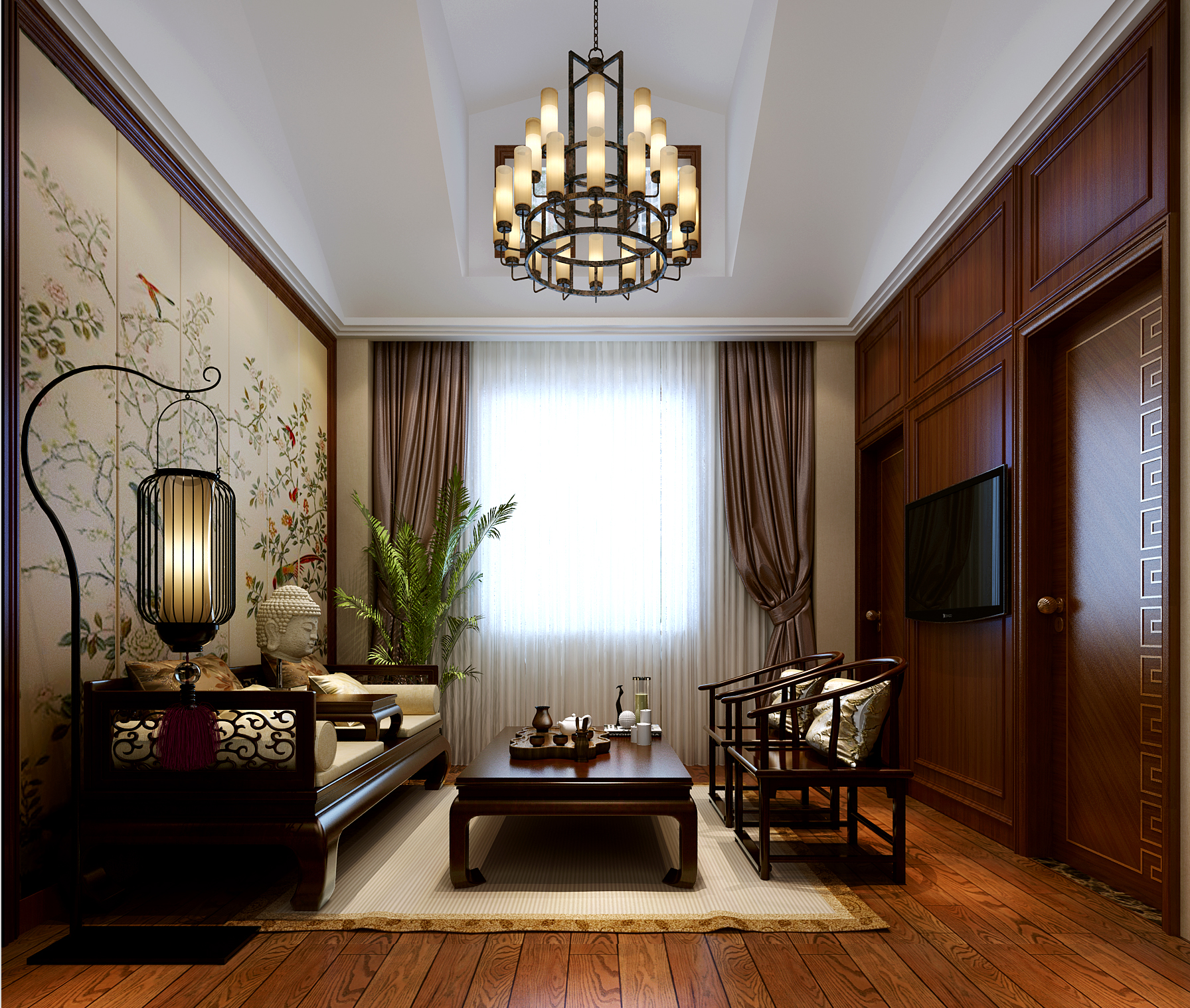 清雅俊逸唯美中式雅居,中式雅居风格图