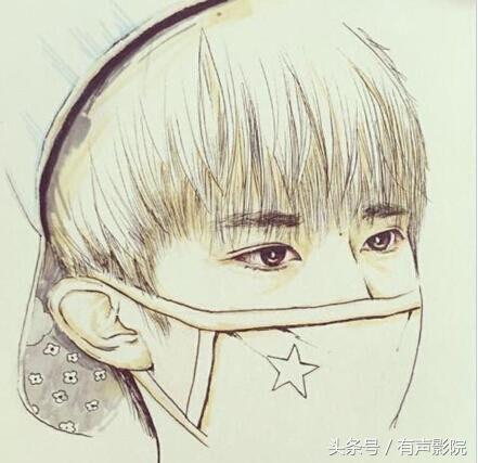 男明星素描画，鹿晗爱耍帅，俊凯最纯净，千玺大佬最低调！