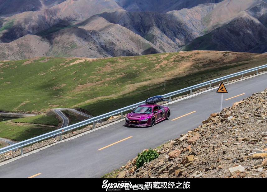 开辆超跑去*藏西**！最后看看几百万的奥迪R8破成啥样了？