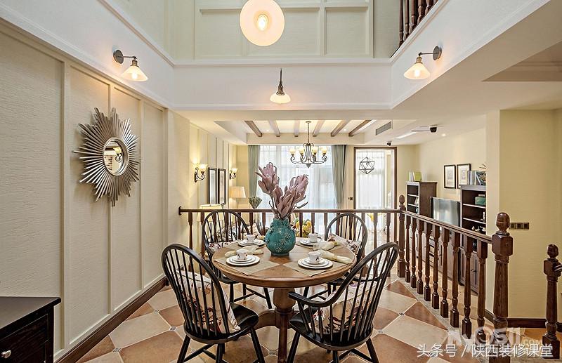 190平方装现代美式风格要多少钱,180平复式现代美式