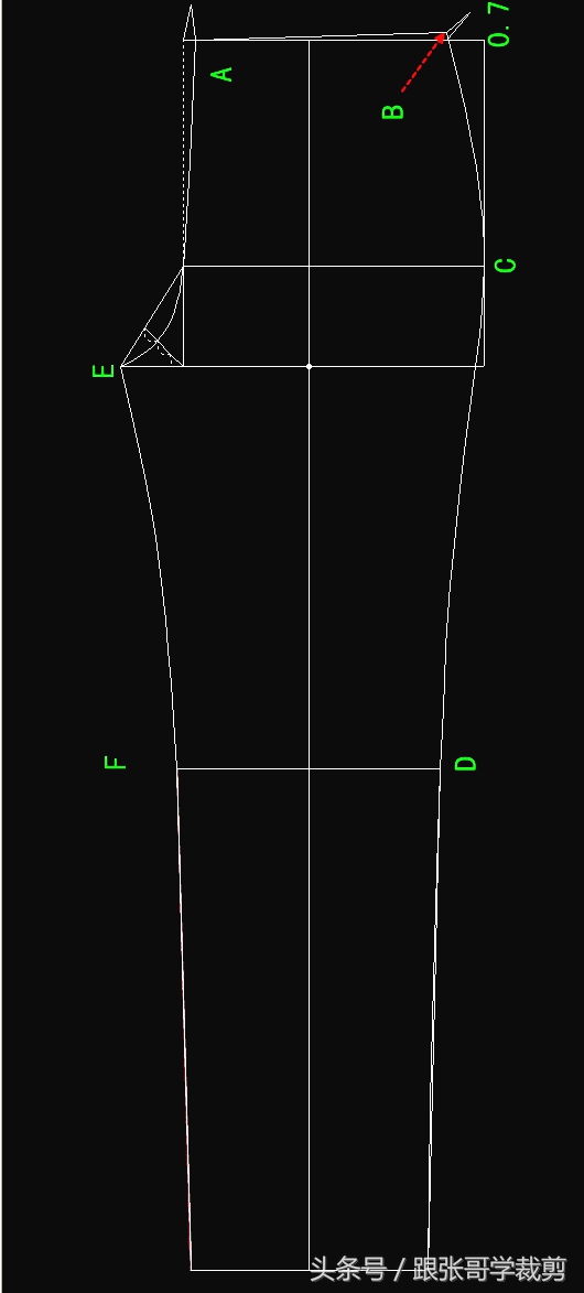 零基础学裁剪女裤,裁剪教程精品女直筒裤