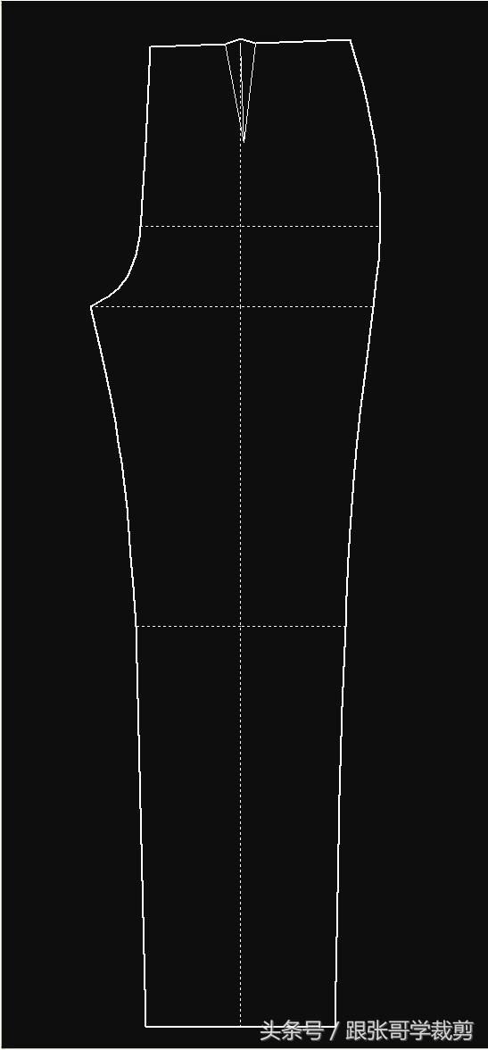 零基础学裁剪女裤,裁剪教程精品女直筒裤