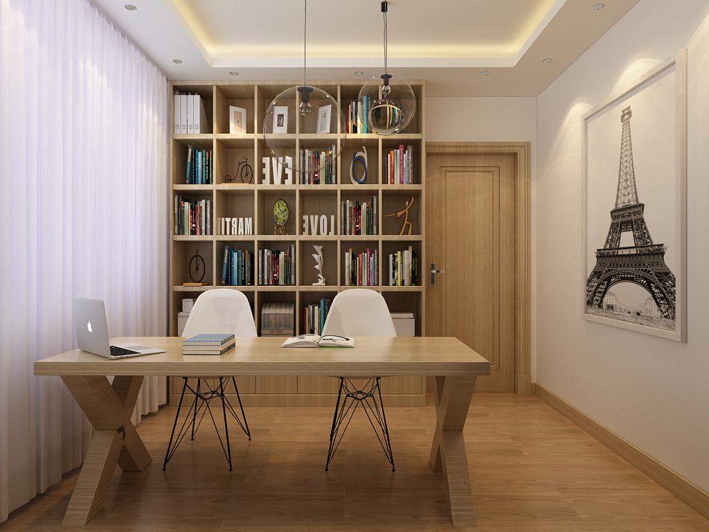 石家庄保利花园60平装修,石家庄保利花园现代简约风格