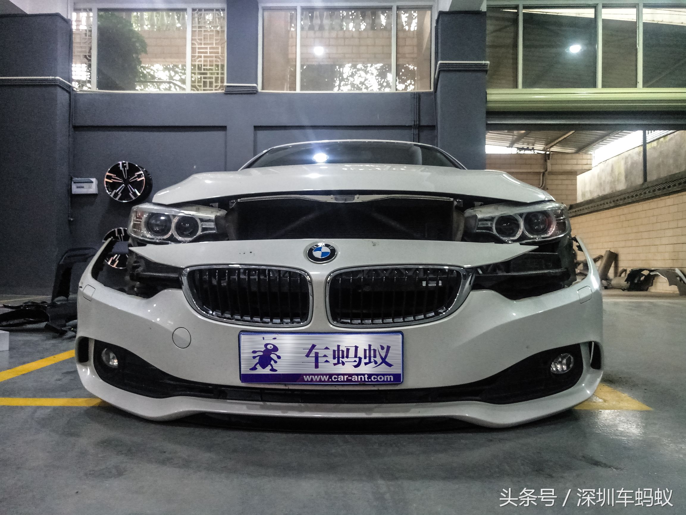 宝马4系敞篷改装街拍,新款宝马4系敞篷升级m4前脸