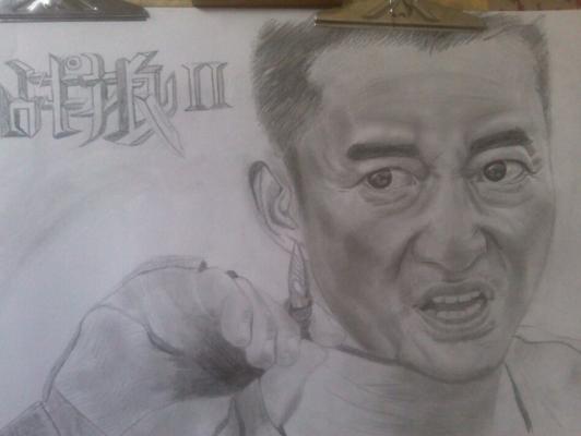 素描明星头像高清图片,很丑但一眼能认出的明星素描