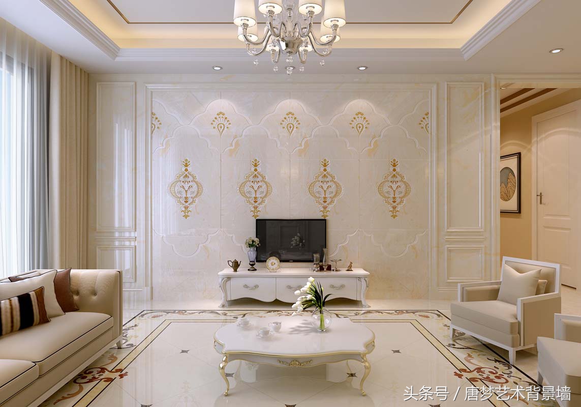 现代艺术感背景墙,现代轻奢艺术背景墙