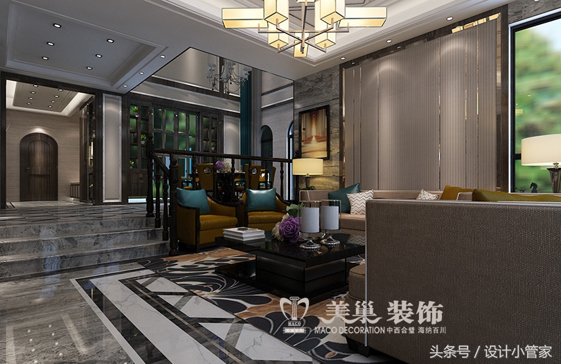 郑州金水湾家装轻奢风格90平,郑州林溪湾欧式装修