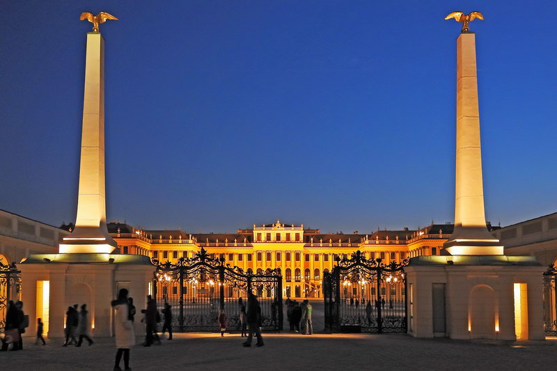 维也纳霍夫堡宫风景,维也纳美泉宫夏季音乐会