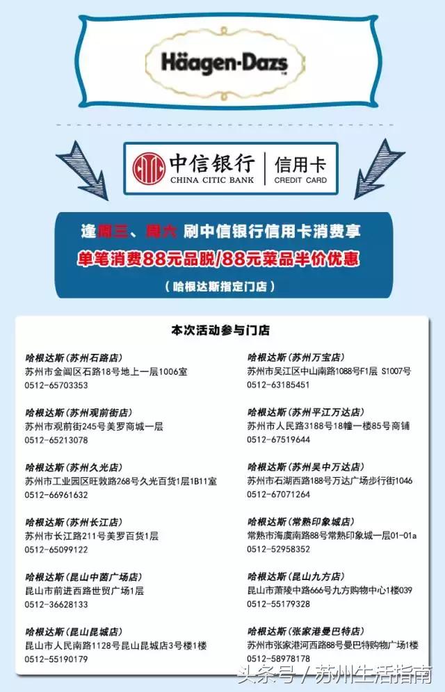 苏州各大银行信用卡优惠政策,苏州信用卡五折