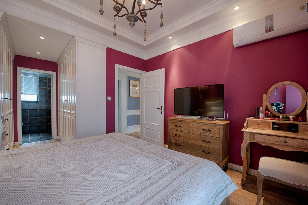 郑州南熙福邸130平混搭，优雅的紫色、怡人的浅绿色打造完美婚房