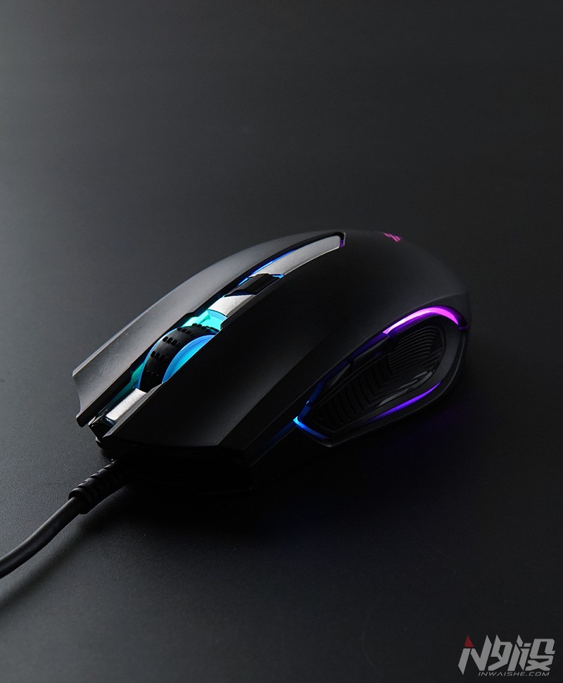 狼蛛580鼠标拆解测评,狼派at966鼠标拆解