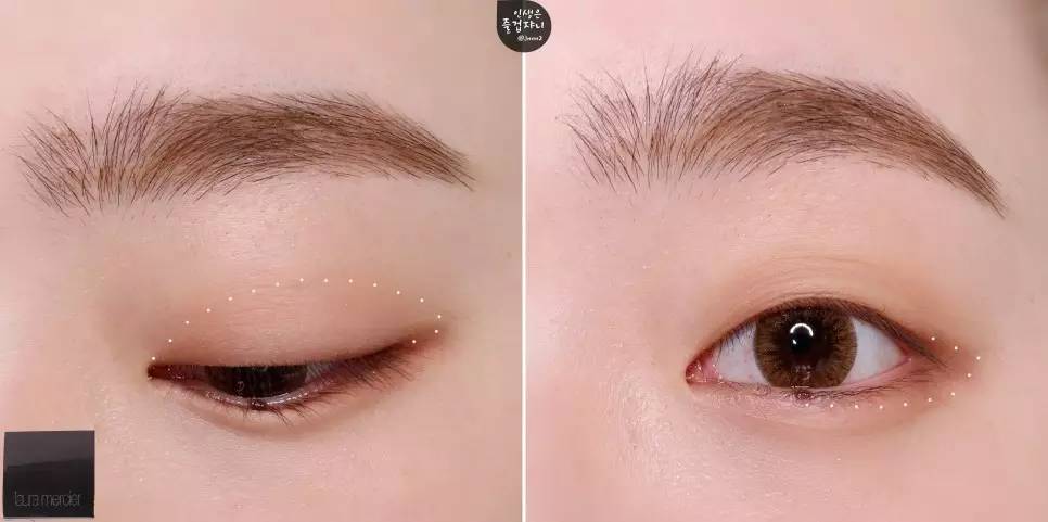 内双接近单眼皮如何画眼妆视频,单眼皮小眼睛内双肿眼泡眼妆教程