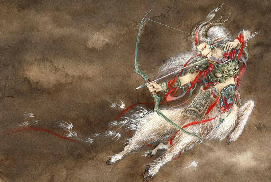 中国百鬼画作,一双巧手作画