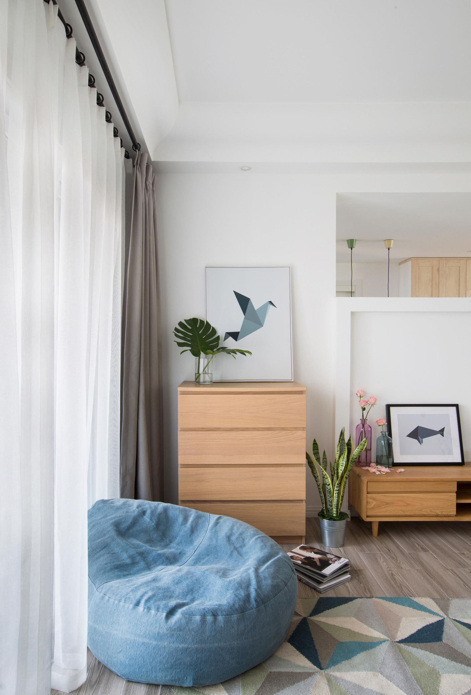 82平两居清新现代简约风格,武汉中国铁建梧桐苑,全包11.8万