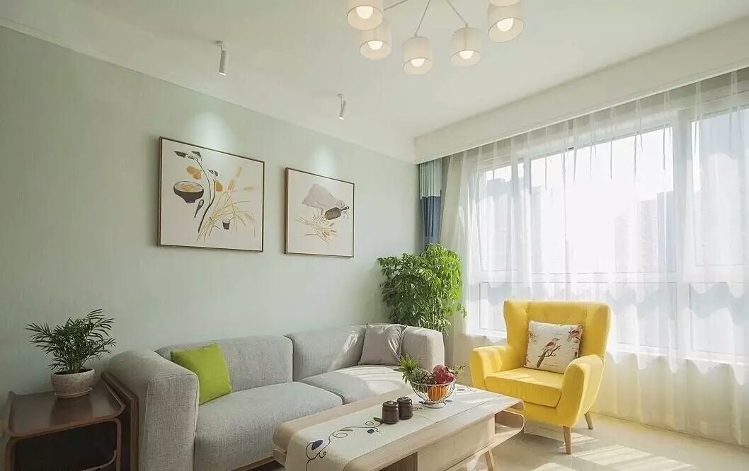 北欧宜家风格吊顶效果图 (北欧简约风格灯池)