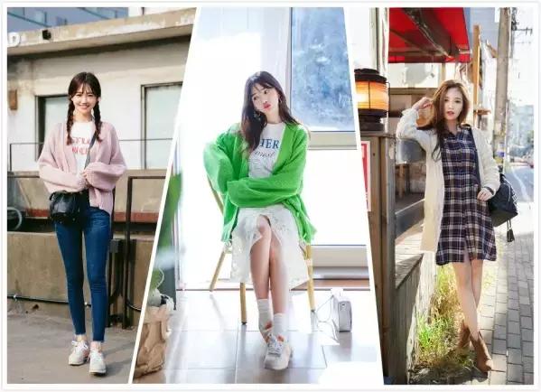 毛衣开衫怎么搭配衣服好看,暗红色开衫和浅蓝色开衫哪个好看