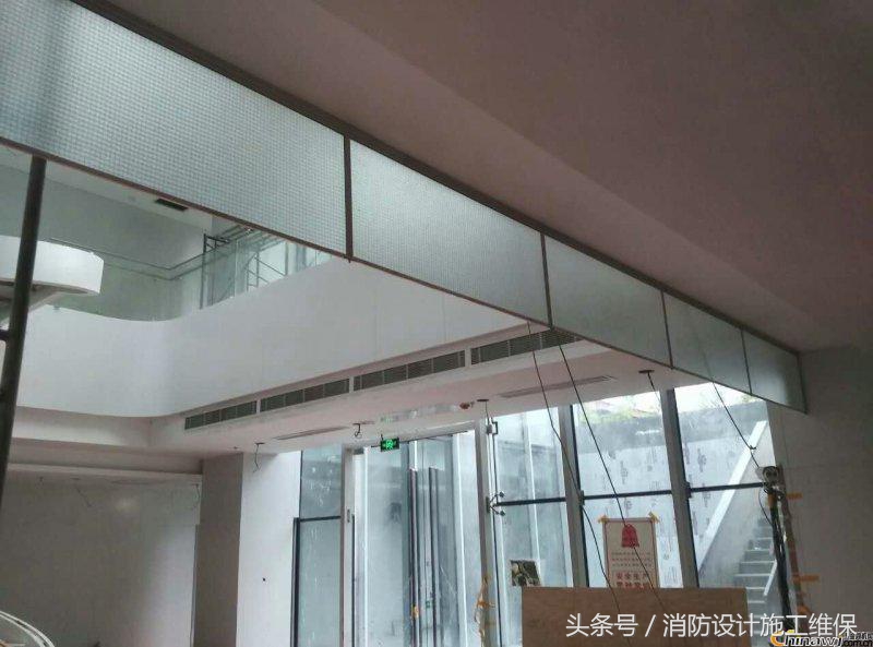 排烟系统挡烟垂壁实操,地下汽车库防烟分区