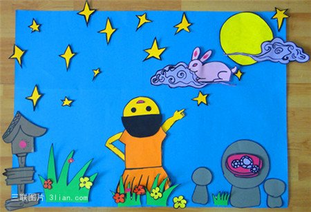 中秋节立体绘本手工,幼儿园民俗绘本小莉的中秋节