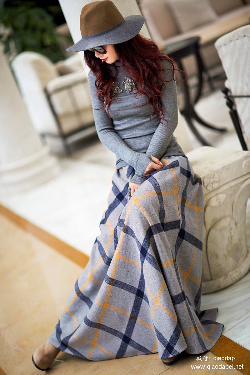 法式轻奢冬季长裙,浪漫风长裙