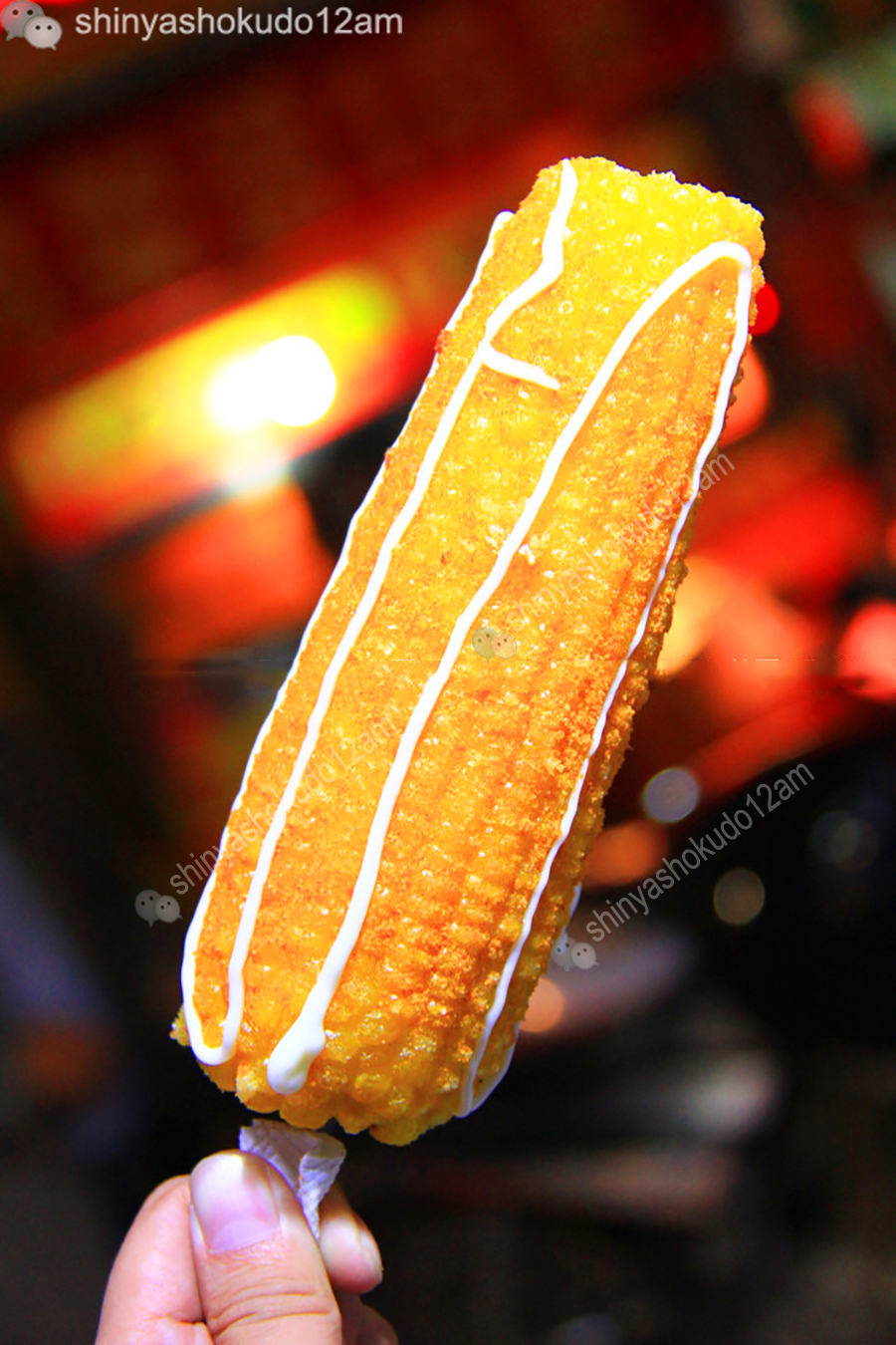 街头小吃玉米芝士,脆皮玉米香肠家常做法