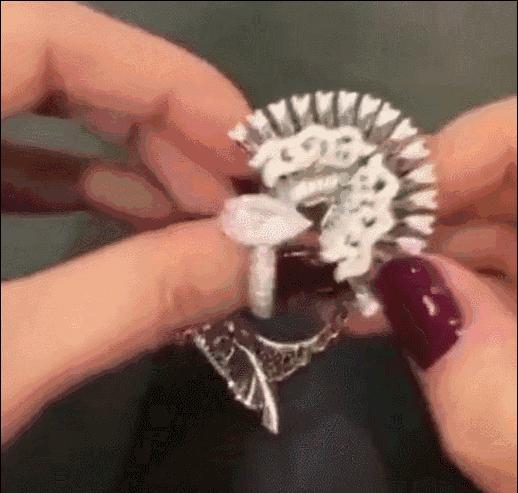 鸽子蛋闪瞎,比不上明星夫妻情深