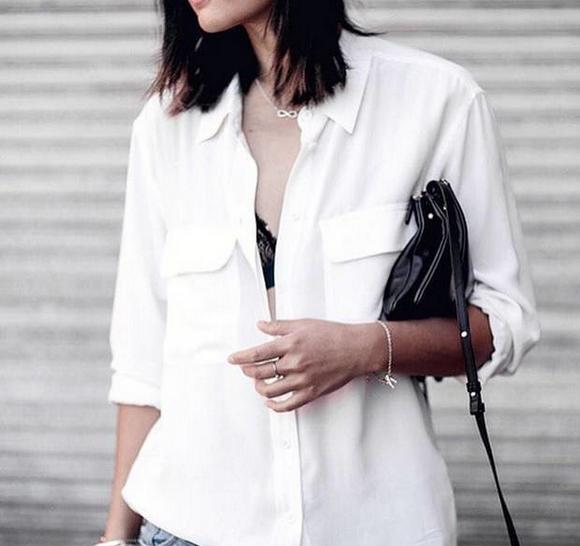 乔妹同款衬衣,乔妹宋仲基白裙