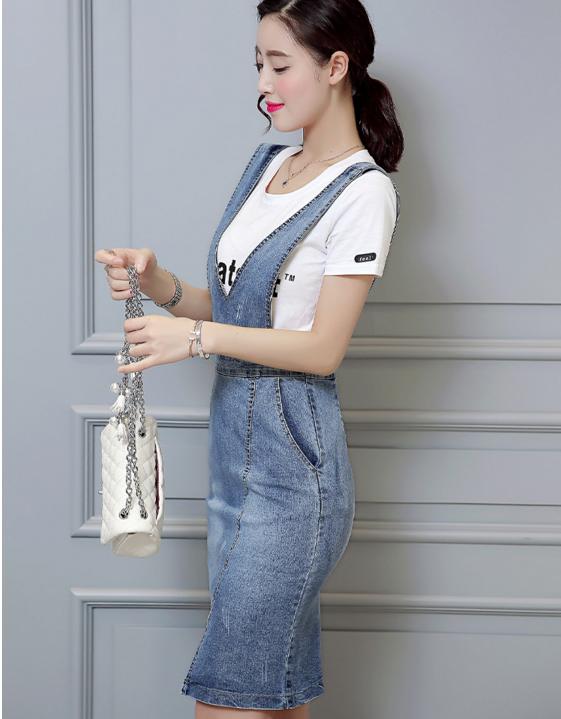韩版牛仔背带裙的唯美格调，让你尽显女性之美