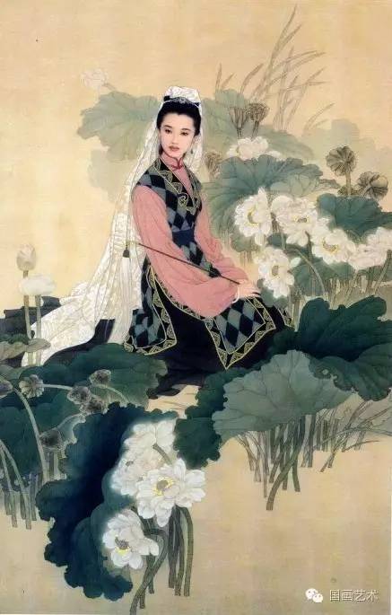王美芳工笔仕女技法,王美芳的工笔人物线条表现