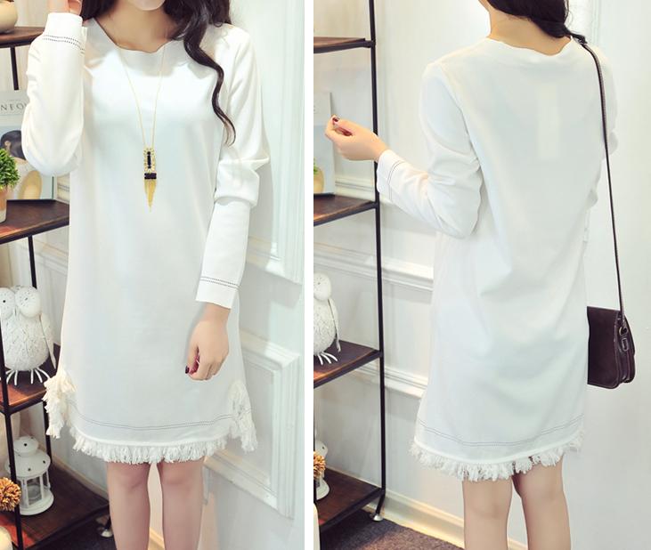 连衣裙大码宽松不收腰,大码冬季慵懒感连衣裙