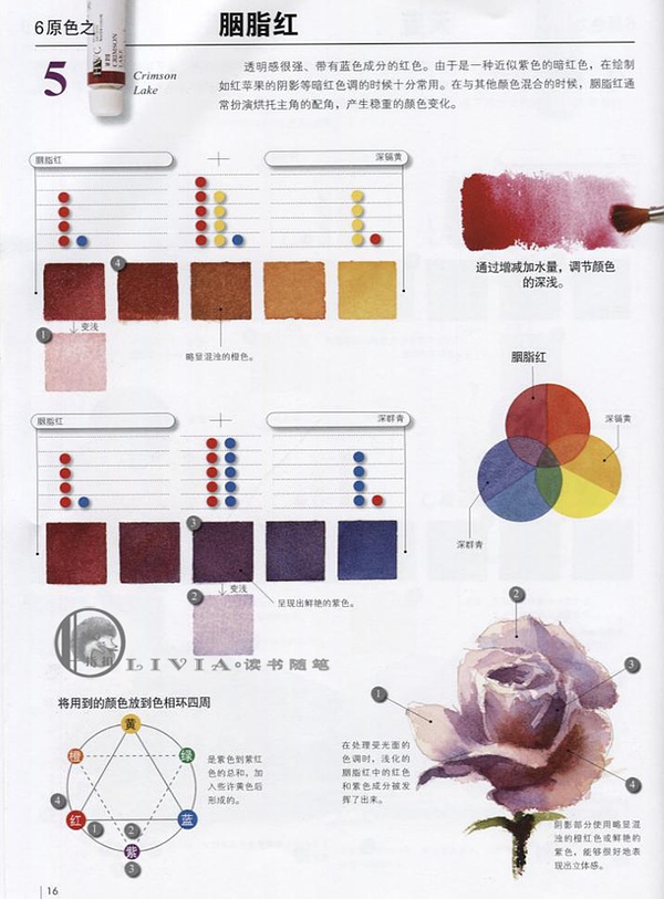 用水彩画达到极致的调色方法的书,水彩画12色颜料调色表大全