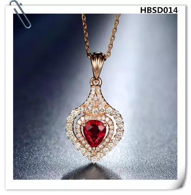 老凤祥红宝石吊坠款式,蓝宝石吊坠经典款式