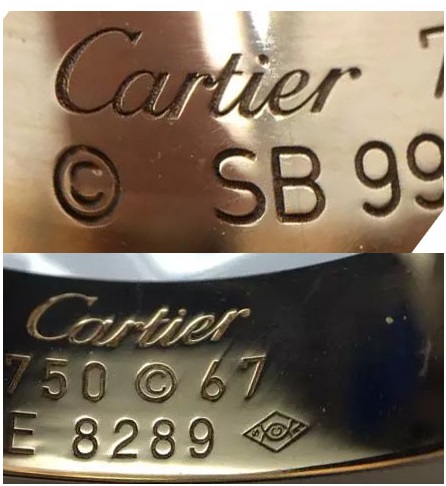 cartier卡地亚戒指怎样辨别真假,卡地亚52833戒指真假鉴定