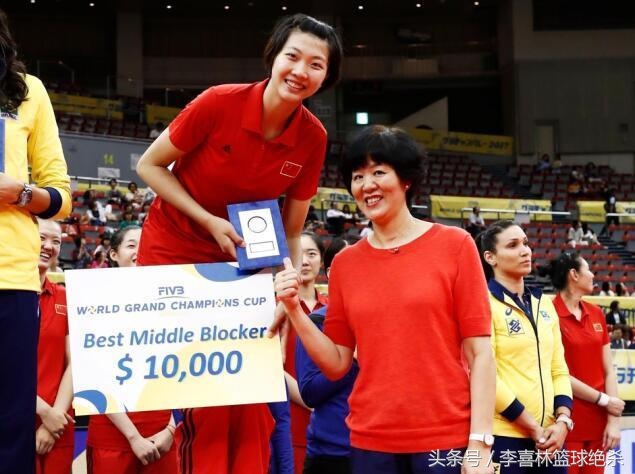 中国女排全能型主攻球员张常宁,女排决赛郎平对张常宁