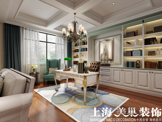 美巢装饰法式效果图,美巢装饰实景图美式风格