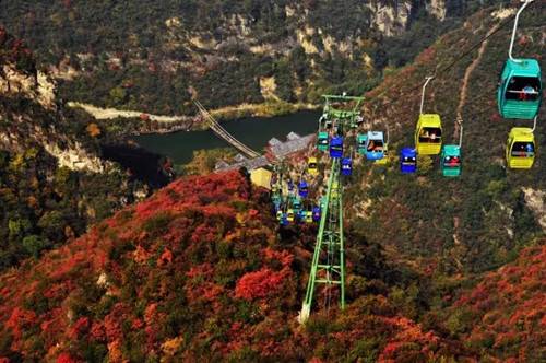 青天河靳家岭赏红叶攻略,上海青天河红叶最佳观赏时间