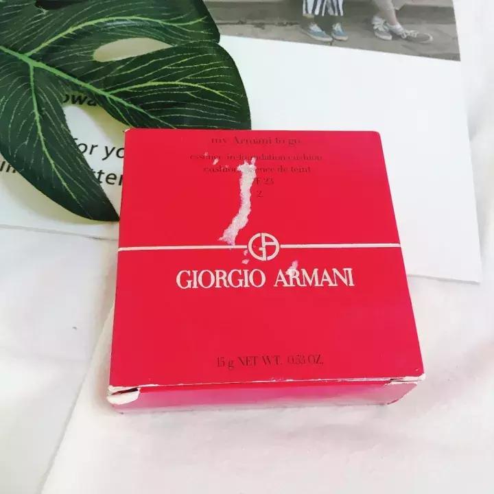 阿玛尼红气垫真实测评瑕疵皮,评测阿玛尼红气垫4号色