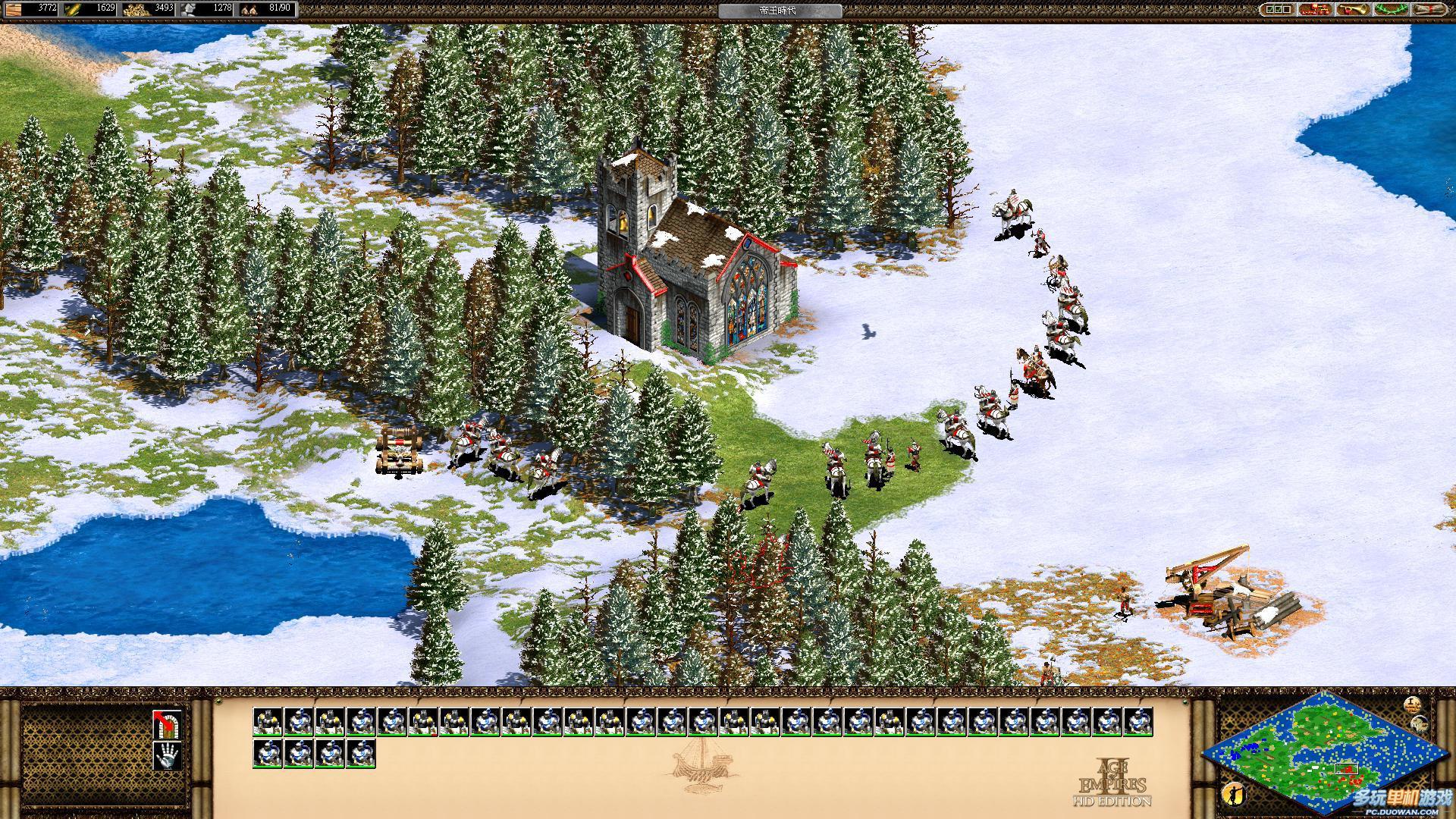 帝国时代2决定版高清dlc怎么用,帝国时代2征服者14分钟升级城堡