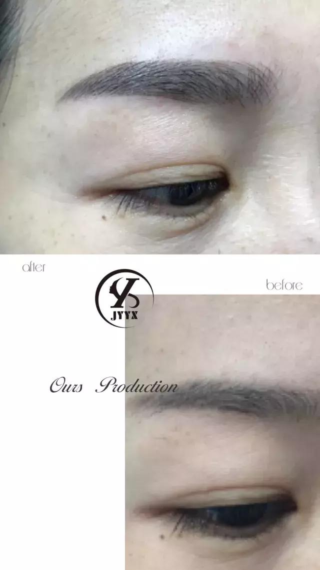 眉毛有点发蓝用什么颜色,眉毛做了两年还是很深发蓝