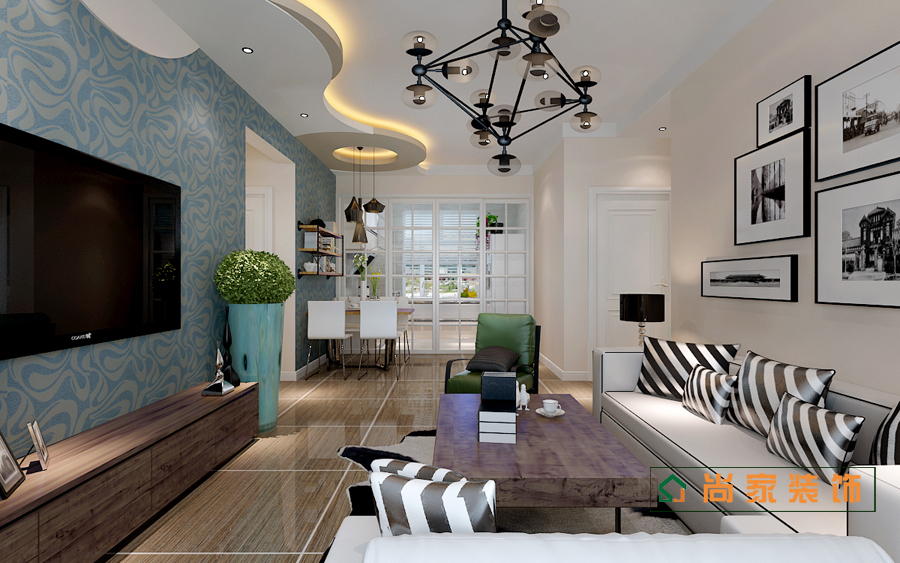 保利城三居室效果图,保利城一期三居室