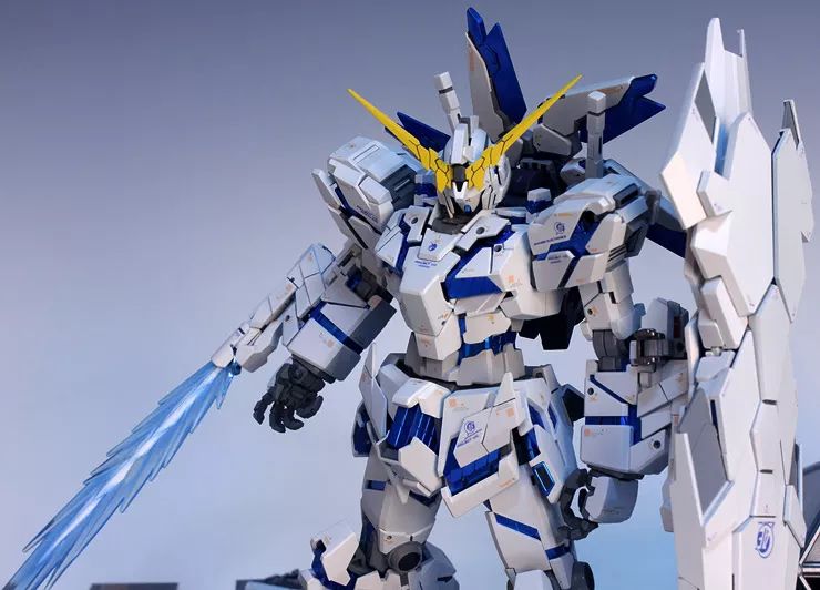 沉浸式拼装完美蓝色独角兽高达,独角兽高达拼装模型推荐学生党