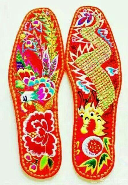 手工喜字鞋垫花样图案大全,手工鞋垫的制作教程全过程