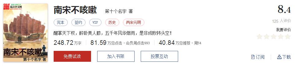 50大公认网络小说神作,网络评分最高小说20部