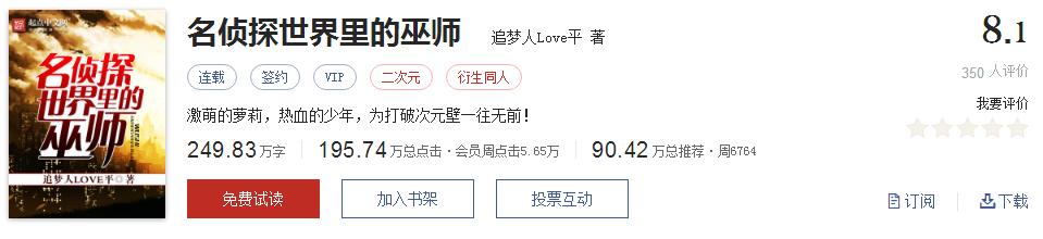 起点8.2分高评分精品网络小说,50本网络小说巅峰神作推荐