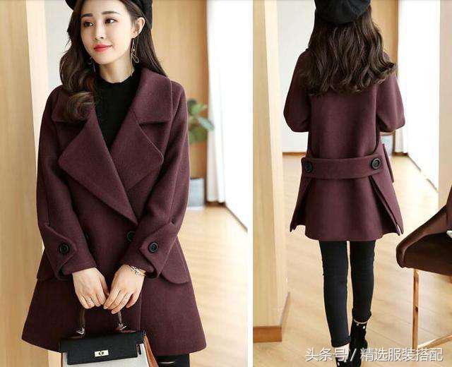 腰间有褶的大衣,什么版型的大衣修身不显胖