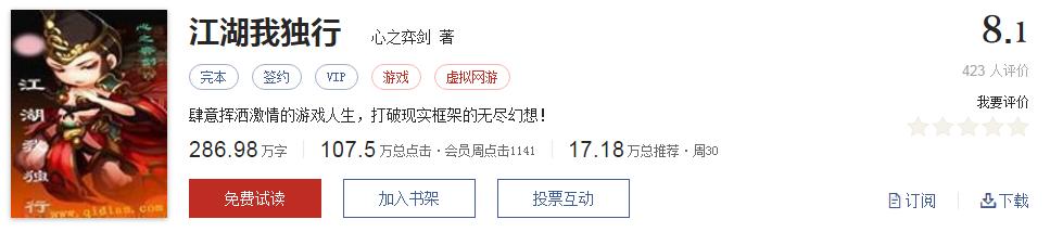 50大公认网络小说神作,网络评分最高小说20部