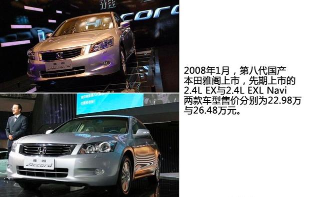 本田雅阁历代的车型变化,本田雅阁历代所有经典车型